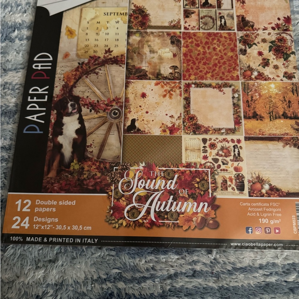 Autumn DOUBLE SIDED- 24 designs Paper Pad